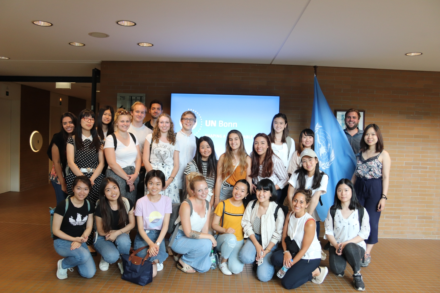 Group picture at the United Nations Campus in Bonn