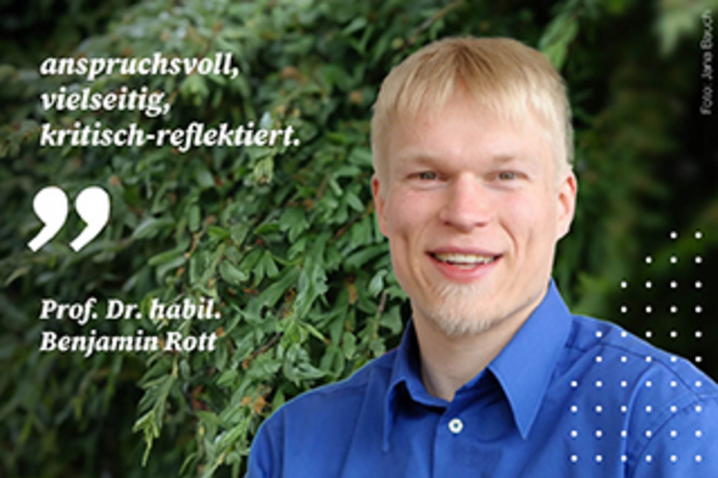 Prof. Dr. habil. Benjamin Rott