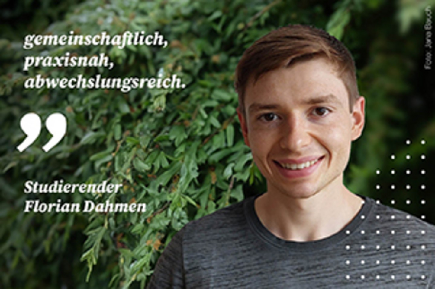 Florian Dahmen, Student