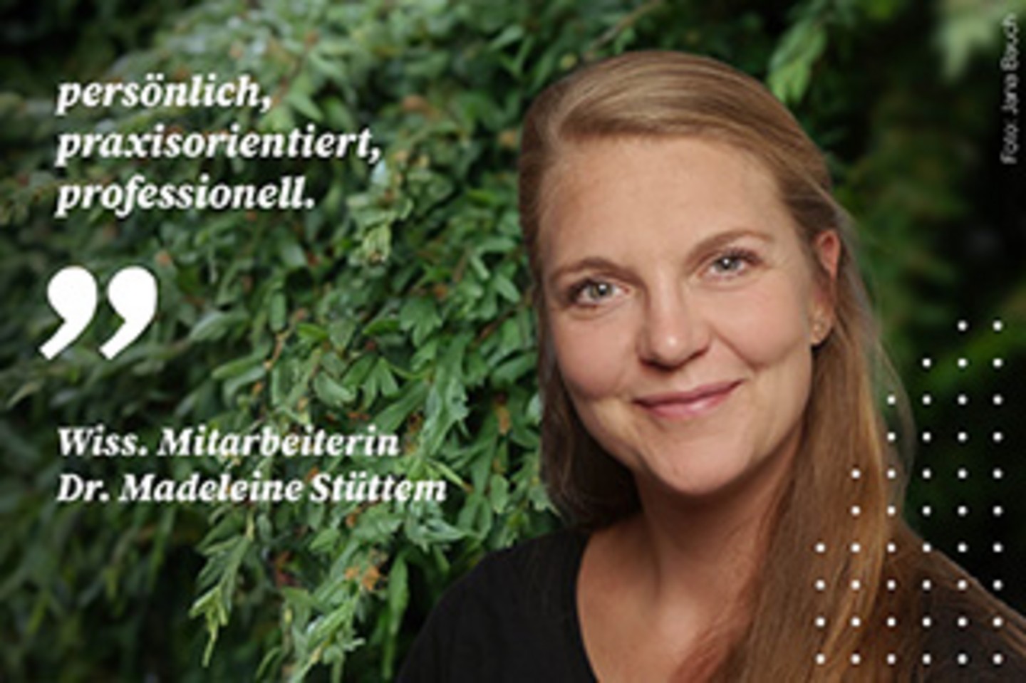 Dr. Madeleine Stüttem, Wissenschaftliche Mitarbeiterin